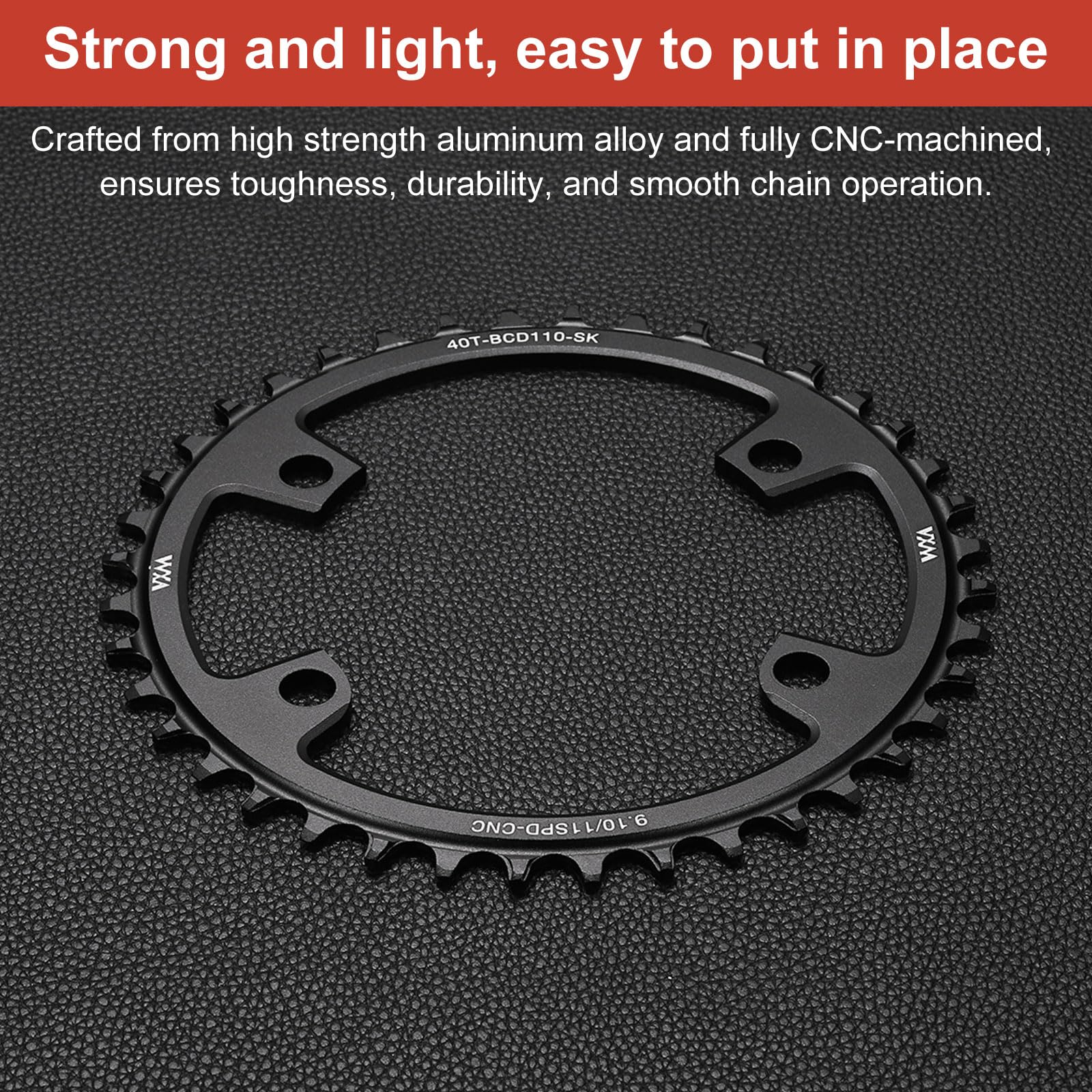 Amazon | uxcell 110BCD バイクチェーンリング 40T 9/10/11速 168mm